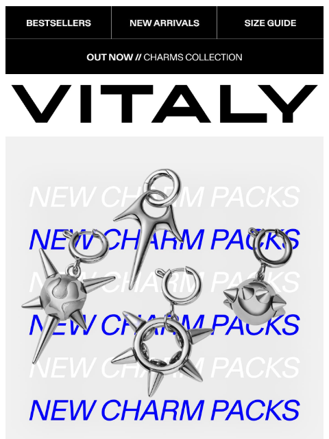 vitalydesign newsletter: NEW: Charm Packs