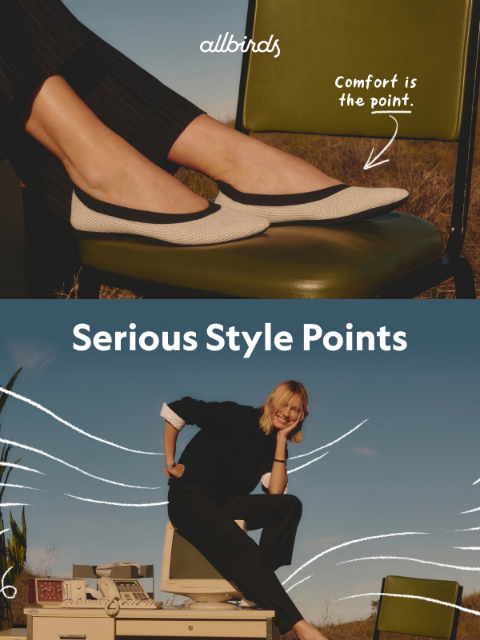 allbirds newsletter: Fab Flats For Work (And Play) ✨