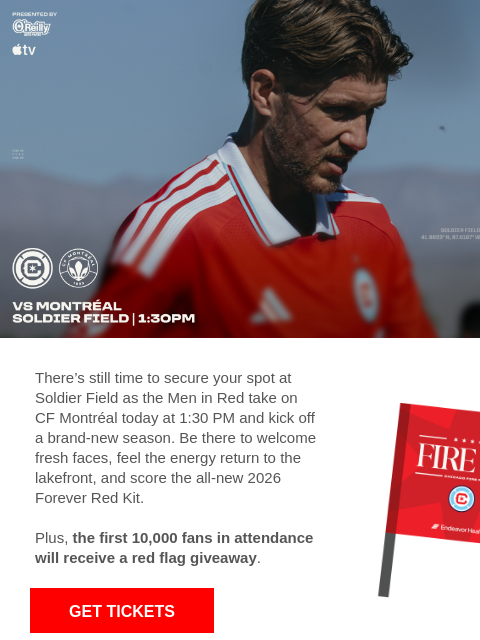 chicagofirefc newsletter: TODAY: Chicago Fire vs CF Montréal