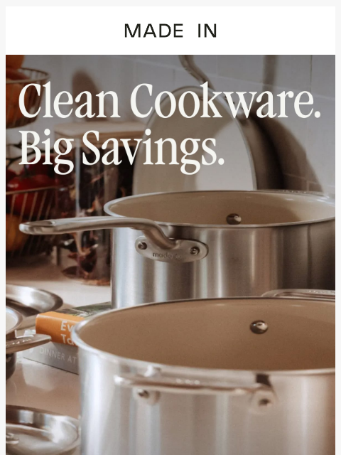 madeincookware newsletter: The kitchen reset you've been putting off.