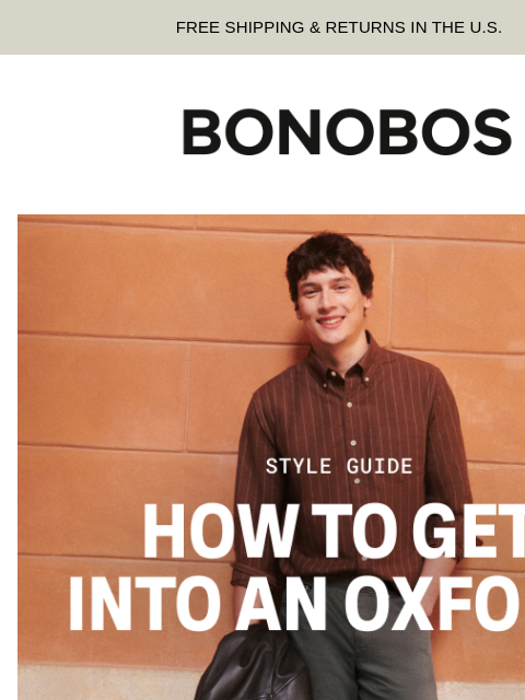 bonobos newsletter: How to Style an Oxford Better