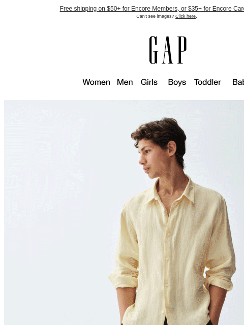 gap newsletter: You get 30% off these styles already up to 50% off