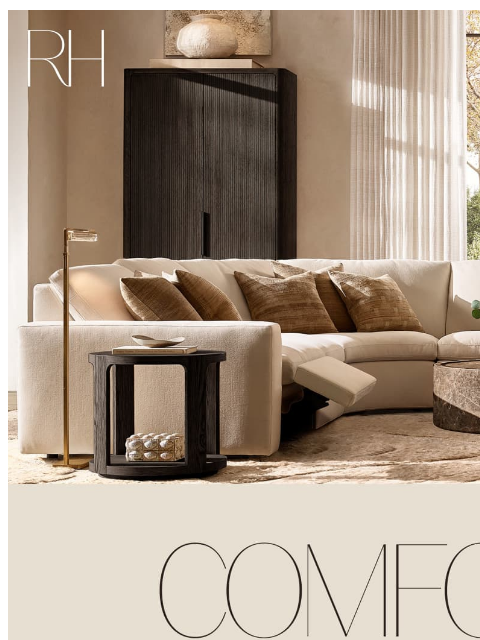 rh newsletter: Introducing Stratus & Maxwell Recliner Collections