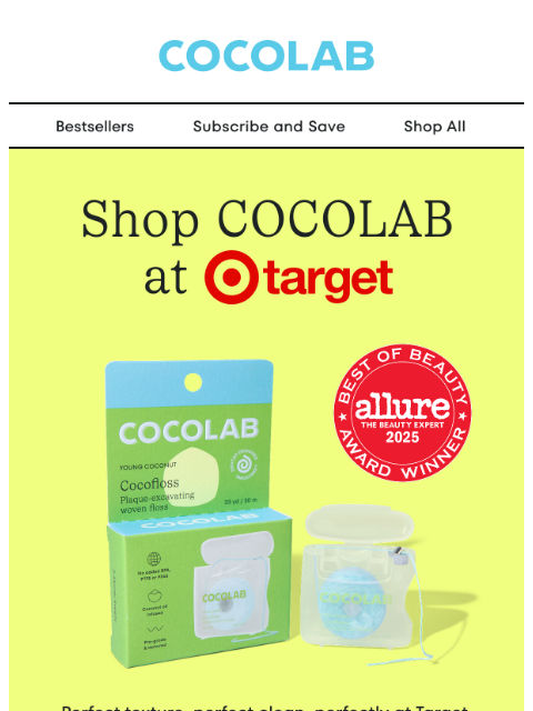cocolab newsletter: NOW IN TARGET AISLES 🎯