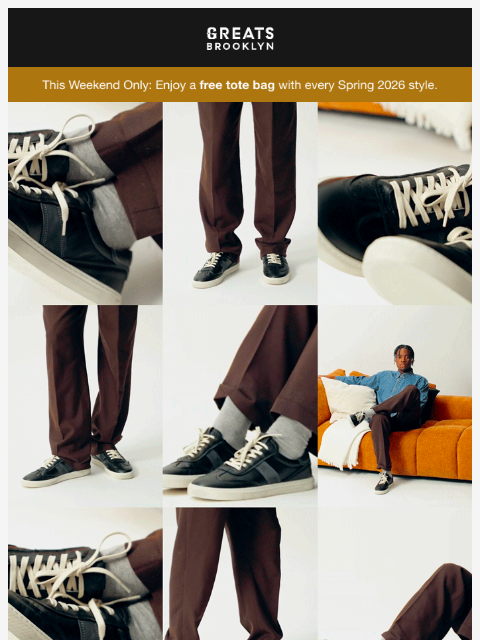 greatsbrand newsletter: Step into Spring: New Styles + a Free Tote