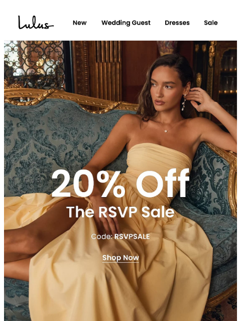 lulus newsletter: Event Dresses On Sale Now