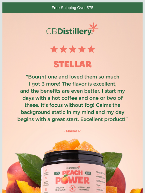 thecbdistillery newsletter: "It's focus without fog!"