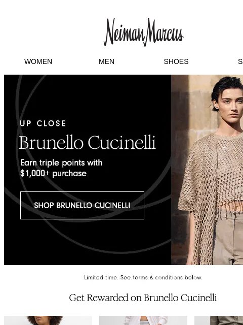 Spend $1000+ on Brunelli Cucinelli & get rewarded ‌ ‌ ‌ ‌ ‌ ‌ ‌ ‌ ‌ ‌ ‌ ‌ ‌ ‌ ‌ ‌ ‌ ‌ ‌ ‌ ‌ ‌ ‌ ‌ ‌ ‌ ‌ ‌ ‌ ‌ ‌ ‌ ‌ ‌ ‌ ‌ ‌ ‌ ‌ ‌ ‌ ‌ ‌ ‌ ‌ ‌ ‌ ‌ ‌ ‌ ‌ ‌ ‌ ‌ ‌ ‌ ‌ ‌ ‌ ‌ ‌ ‌ ‌ ‌ ‌ ‌ ‌ ‌ ‌ ‌ ‌ ‌ ‌ ‌