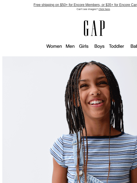 gap newsletter: Your 30% off code can be used on new arrivals