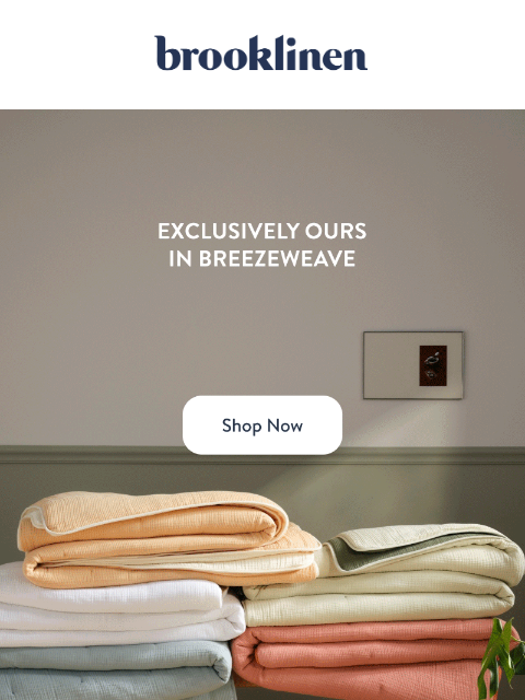 brooklinen newsletter: Upgrade your bed with our NEW comforters!