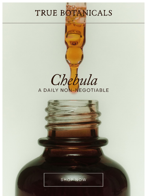 truebotanicals newsletter: Chebula: skin’s daily non-negotiable