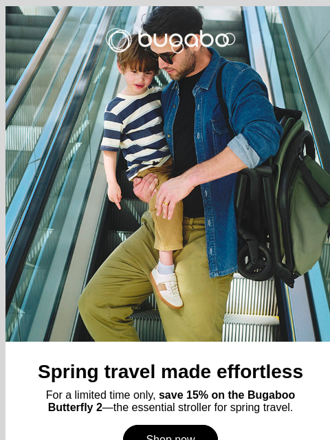bugaboo newsletter: Spring travel made effortless