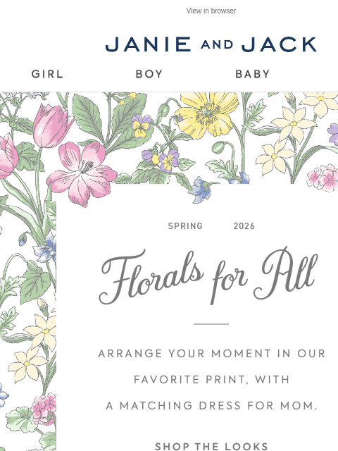 janieandjack newsletter: Special delivery: a matching dress for mom