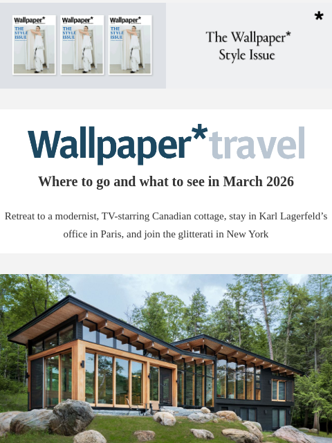 futureplc newsletter: Wallpaper* Travel in 2026: where to go
