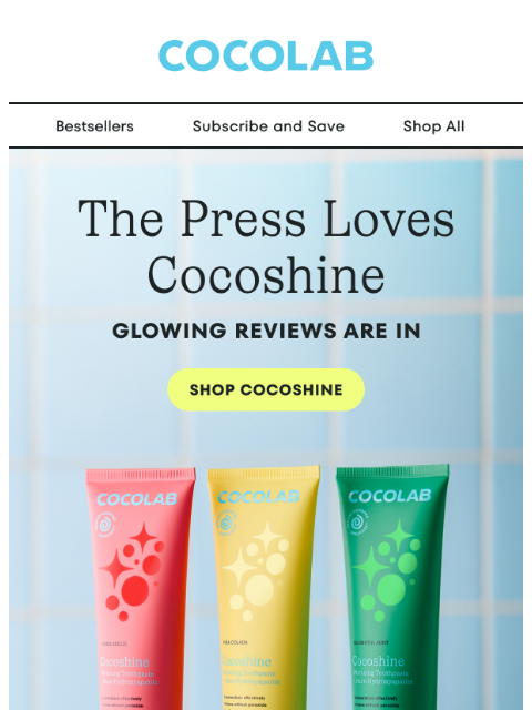 cocolab newsletter: “A primo pick” - Allure Magazine