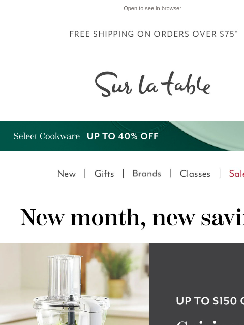 surlatable newsletter: March into spring with fresh new deals.