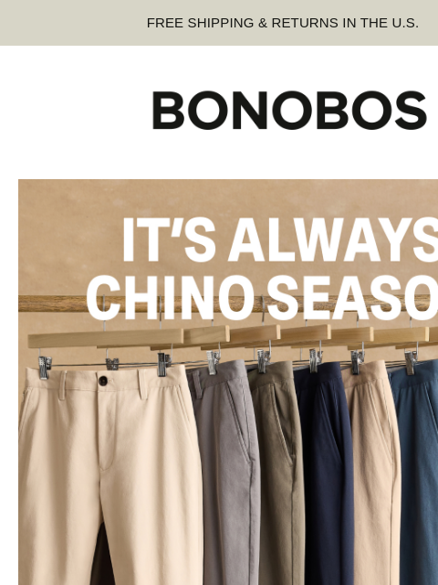 bonobos newsletter: The Chino ABCs