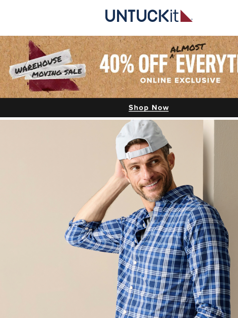 untuckit newsletter: Performance On Sale: Now From 👦 to 🦶