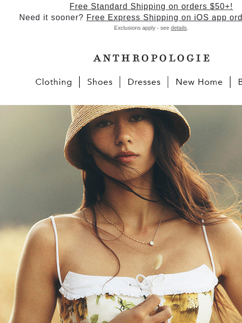 anthropologie newsletter: Your jeans + a cute top formula, upgraded.