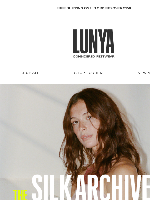 lunya newsletter: ENDS TONIGHT: The Silk Archive Sale