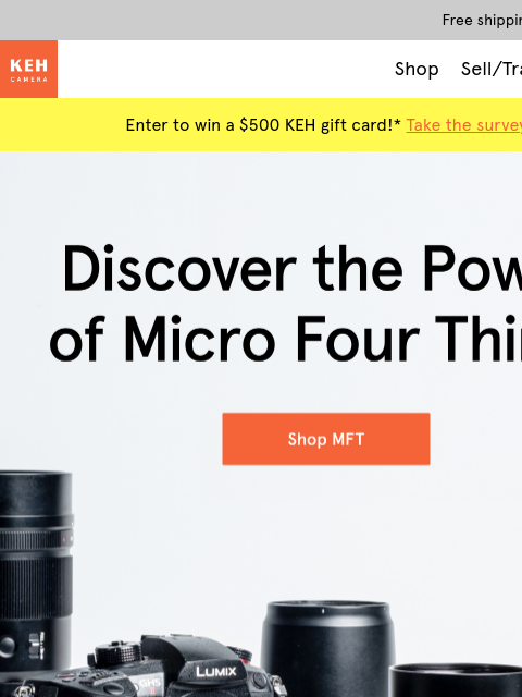 keh newsletter: Don’t sleep on Micro Four Thirds camera gear 😎