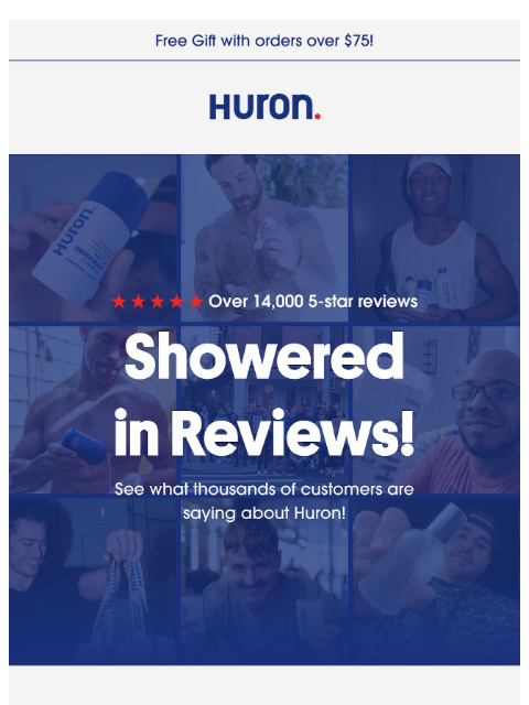 usehuron newsletter: Showered in reviews