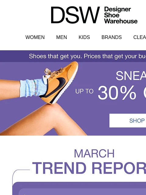 dsw newsletter: How to wear spring's top 4 trends