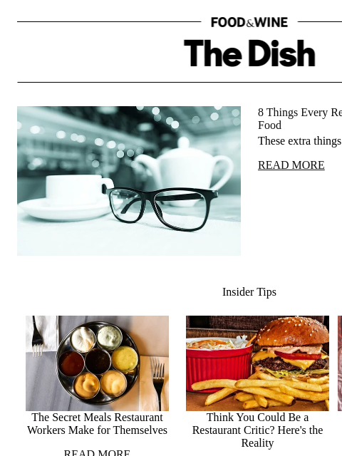 foodandwine newsletter: 8 Things Every Restaurant Needs Beyond Great Food