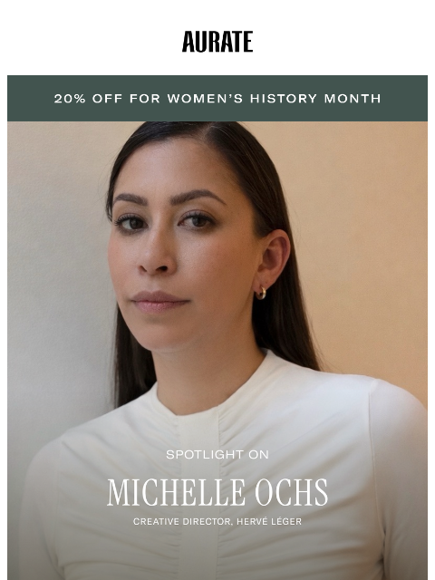 auratenewyork newsletter: MEET MICHELLE OCHS