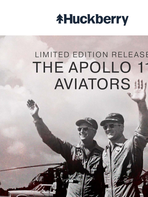 huckberry newsletter: Limited Apollo 11 Aviators