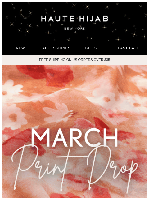 hautehijab newsletter: March Print Drop is here! 🥳