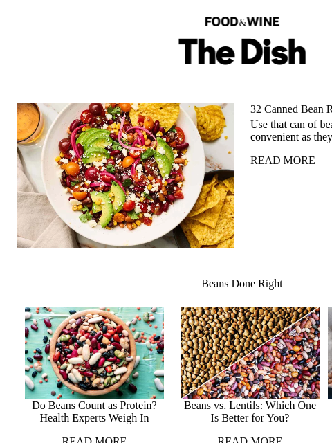 foodandwine newsletter: 32 Canned Bean Recipes You Can Rely On