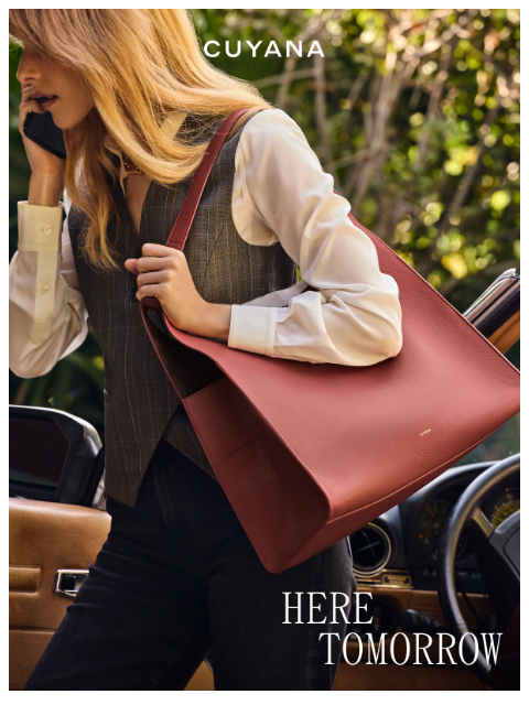 cuyana newsletter: Big News Tomorrow