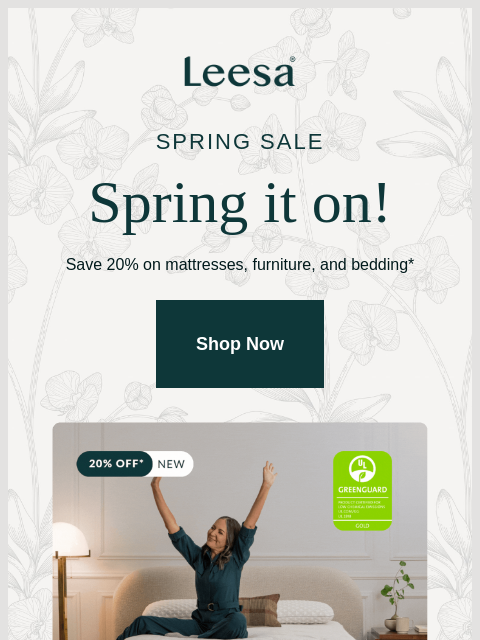 leesasleep newsletter: Our Spring Sale has everybody buzzing 🐝