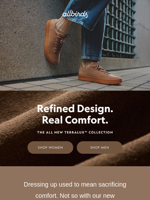 allbirds newsletter: Luxury You’ll Want To Wear Everywhere