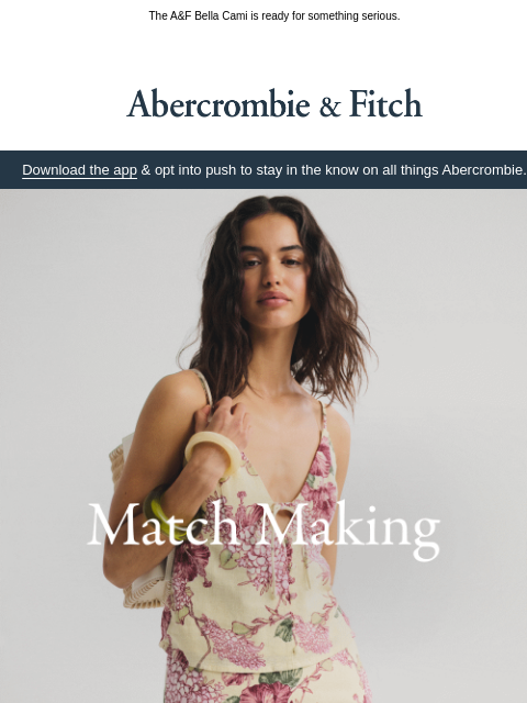 abercrombie newsletter: Certified match-maker.