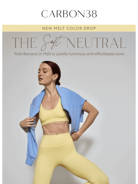 carbon38 newsletter: The Sweetest Color Drop Yet 🍌