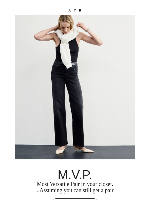 ayr newsletter: the best black jean