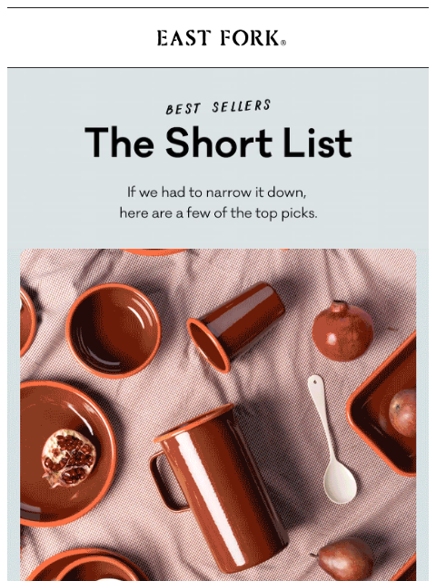 eastfork newsletter: The short list...