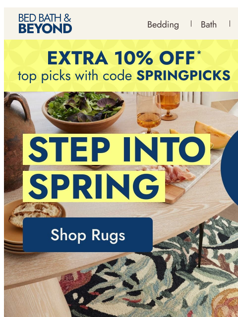bedbathandbeyond newsletter: Spring starts from the ground up