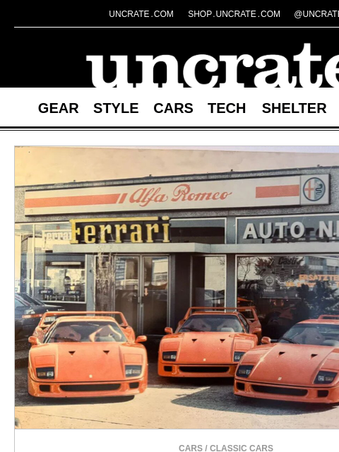 uncrate newsletter: Fritz Neuser's Ferrari Collection & more
