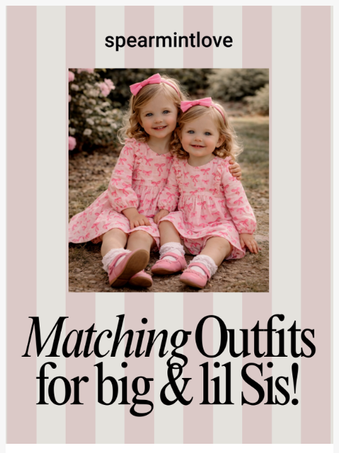 spearmintlove newsletter: The Cutest Matching Moments 👯
