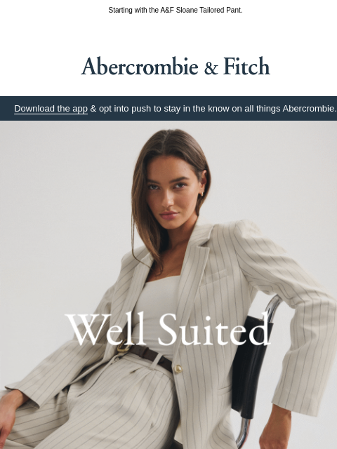 abercrombie newsletter: Add new arrivals to your look.
