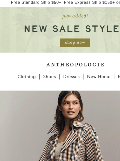 anthropologie newsletter: Trousers, for channeling NYC in the '90s