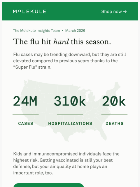 molekule newsletter: Flu Season Isn’t Over Yet 🦠