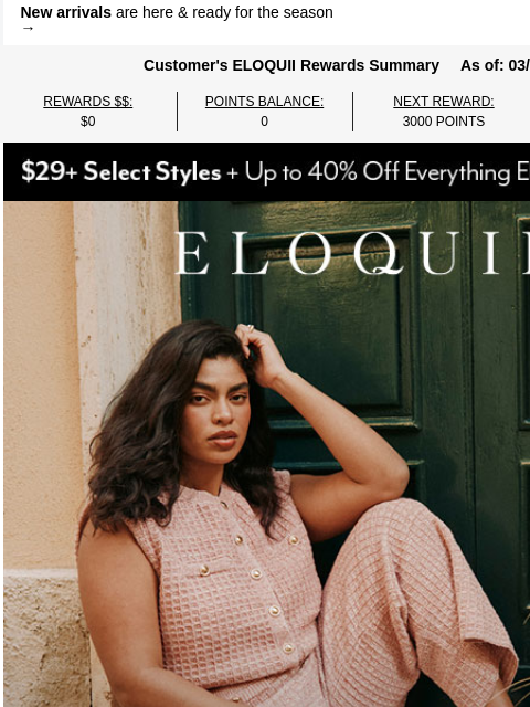 eloquii newsletter: NEW! The spring collection is here🌷