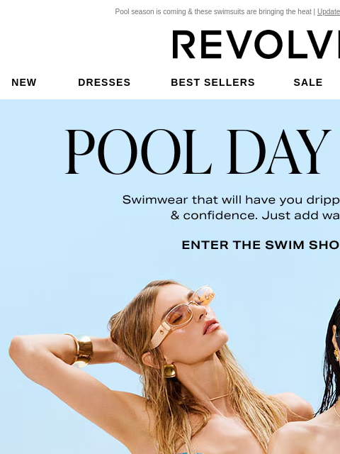 Pool season is coming & these swimsuits are bringing the heat | Update Your Email Preferences New Dresses Best Sellers Sale My Favorites Beauty Pool Day Drip. Swimwear that will have you dripping