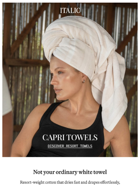 italic newsletter: Meet Capri: The New Neutral Your Bathroom Needs