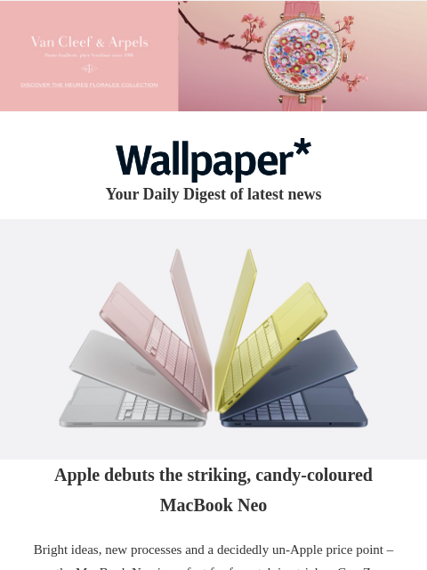 futureplc newsletter: Apple's new candy-coloured MacBook