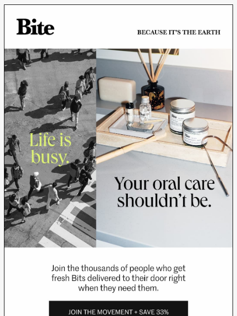 bitetoothpastebits newsletter: One less thing to add to your list.